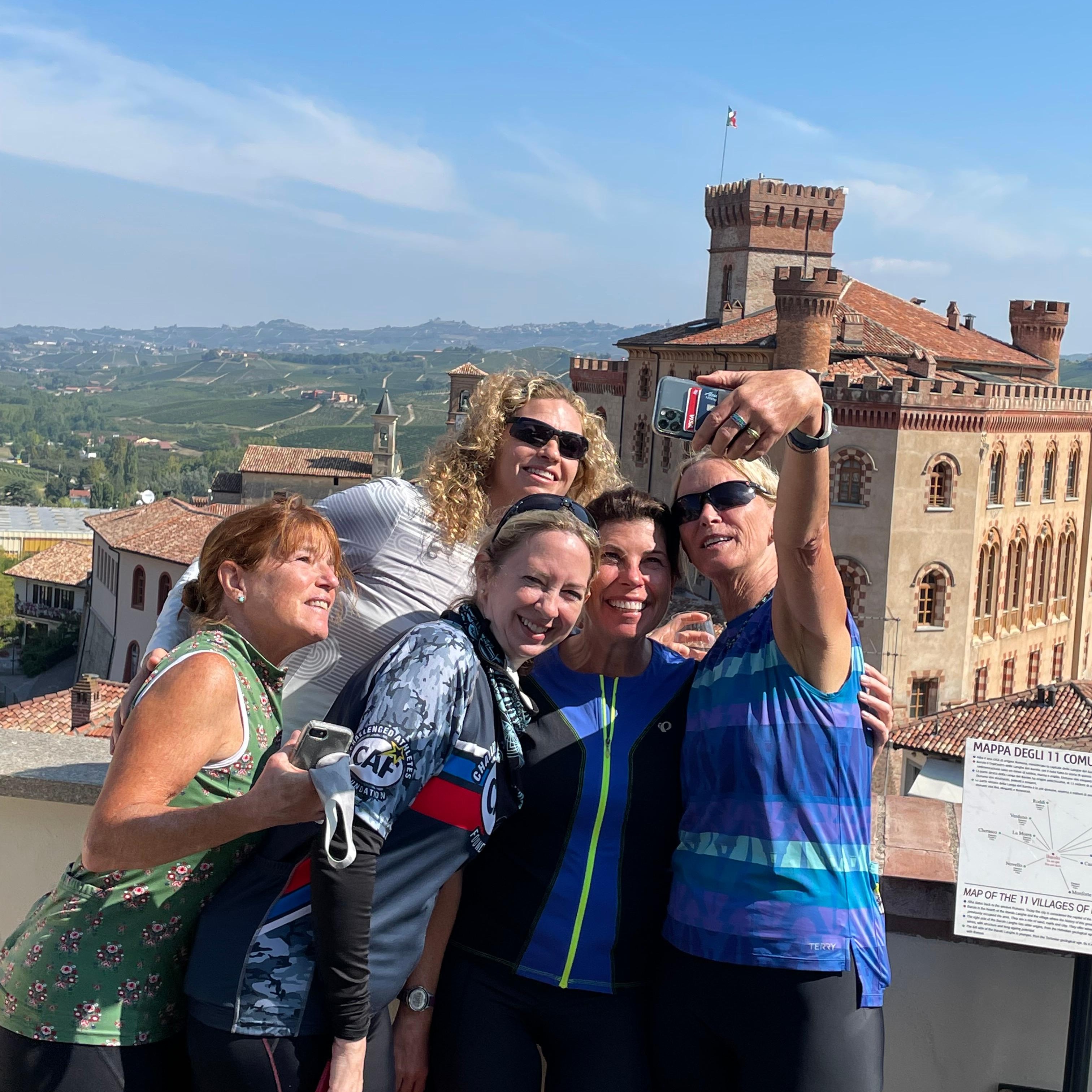 Barolo group shot Tourissimo bike tour testimonial