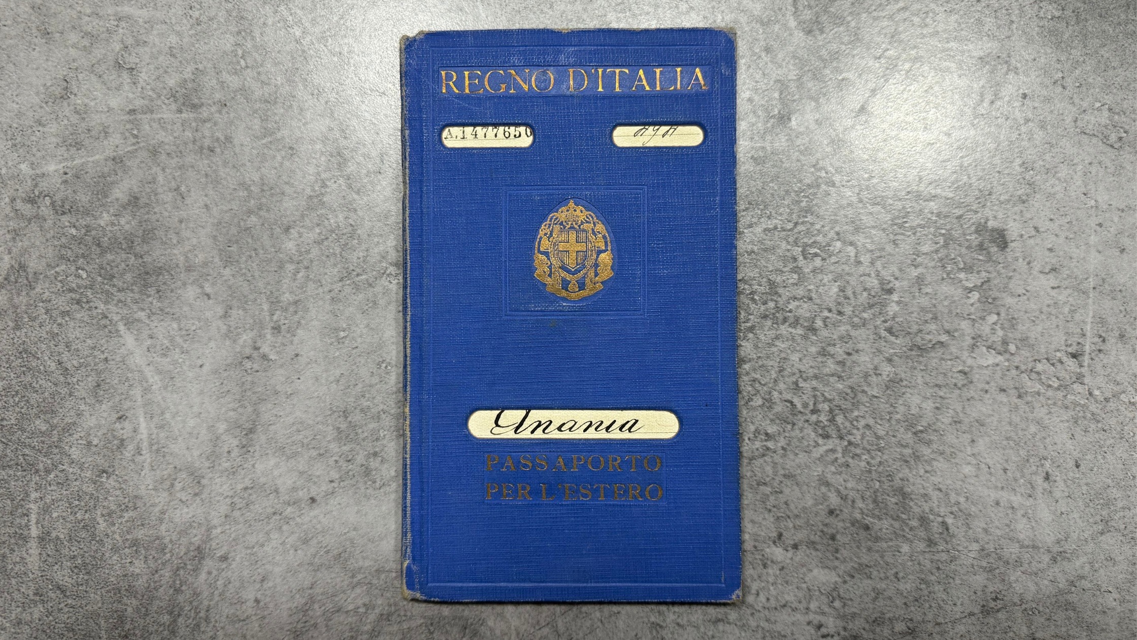 old italian passport