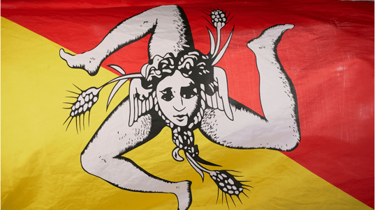 Trinacria flag, Sicily Bike Tour